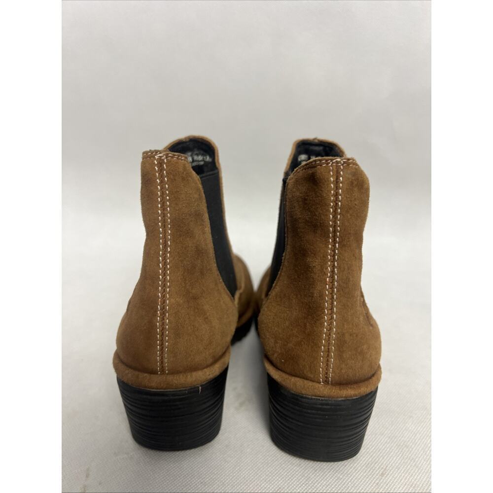 Fly London Wote Chelsea Heeled Boots Womens Ranch Brown Suede Shoes Size 7 - Picture 5 of 11